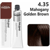 Loreal Professional Majirel Hair Color 50G No 4.35 Mahogany Golden Brown + Oxidant 495Ml Combo